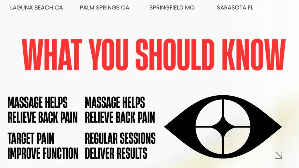 best massage for lower back pain What to know