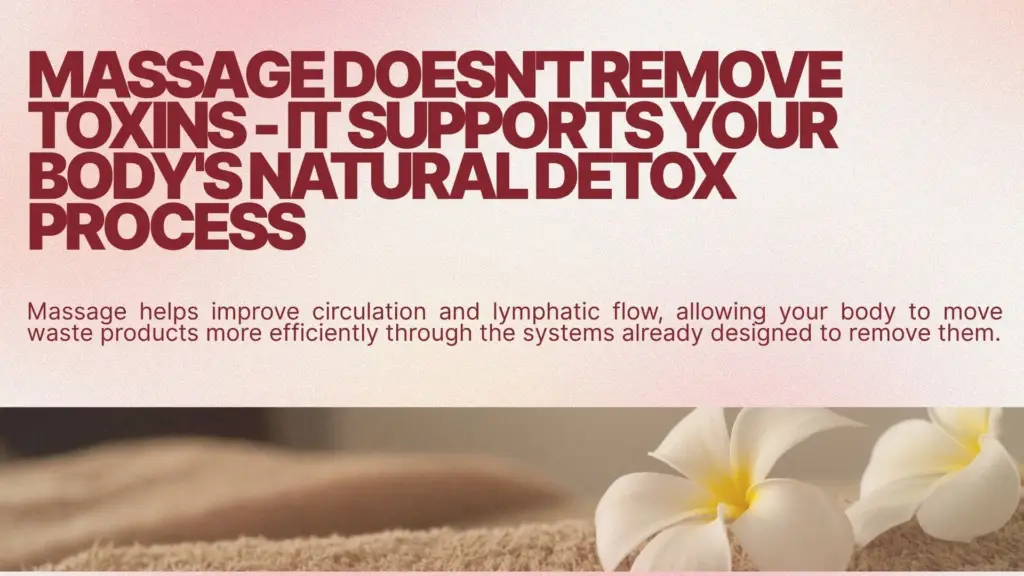 can a massage release toxins