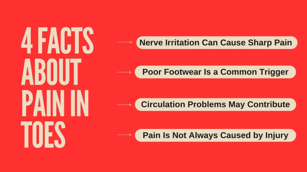 fact of Sharp Pain in Toes