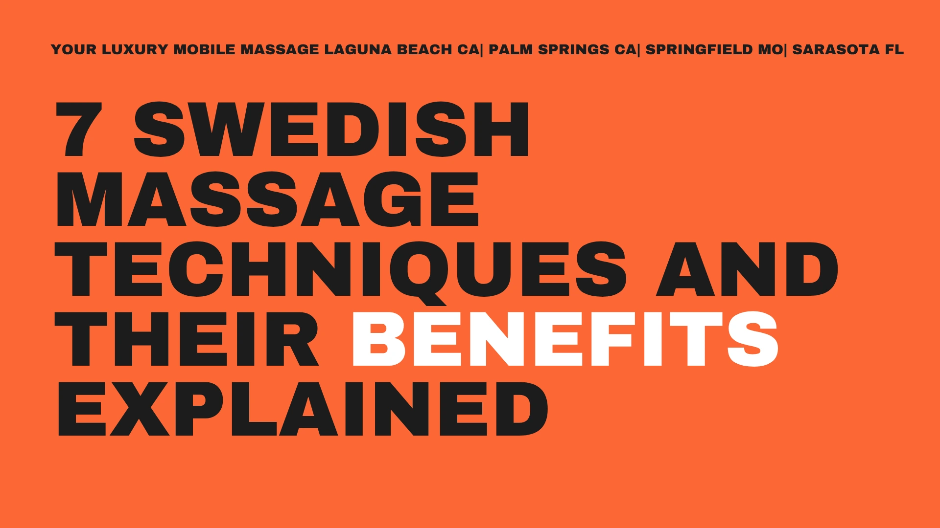 Swedish Massage Techniques