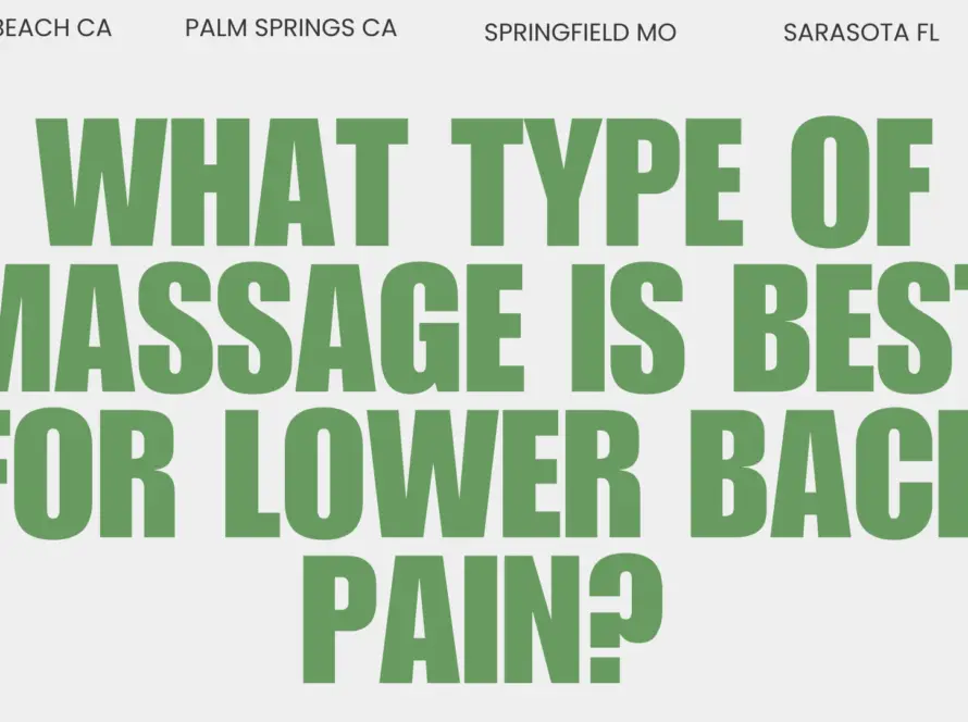 what type of massage is best for lower back pain