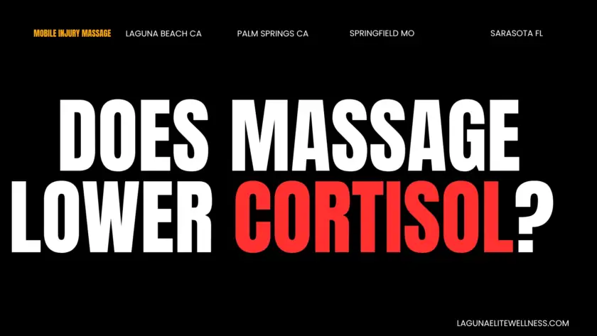 does massage lower cortisol