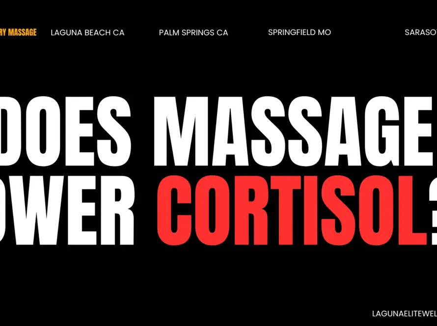 does massage lower cortisol