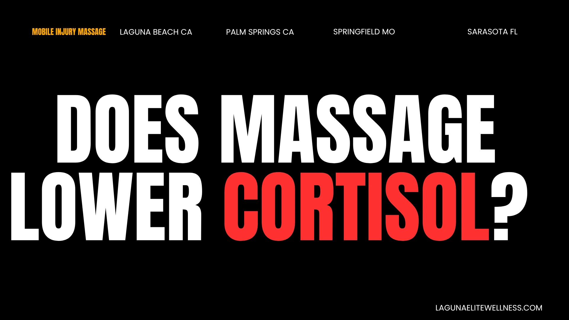 does massage lower cortisol