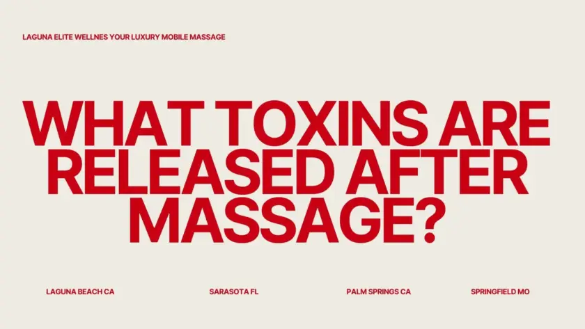 what toxins are release after massage